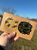 Soy Moss Art - Glow Your Own Way Firefly Glitter + Clear Stickers