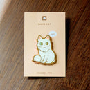 Thousand Skies - Enamel Pin - White Cat