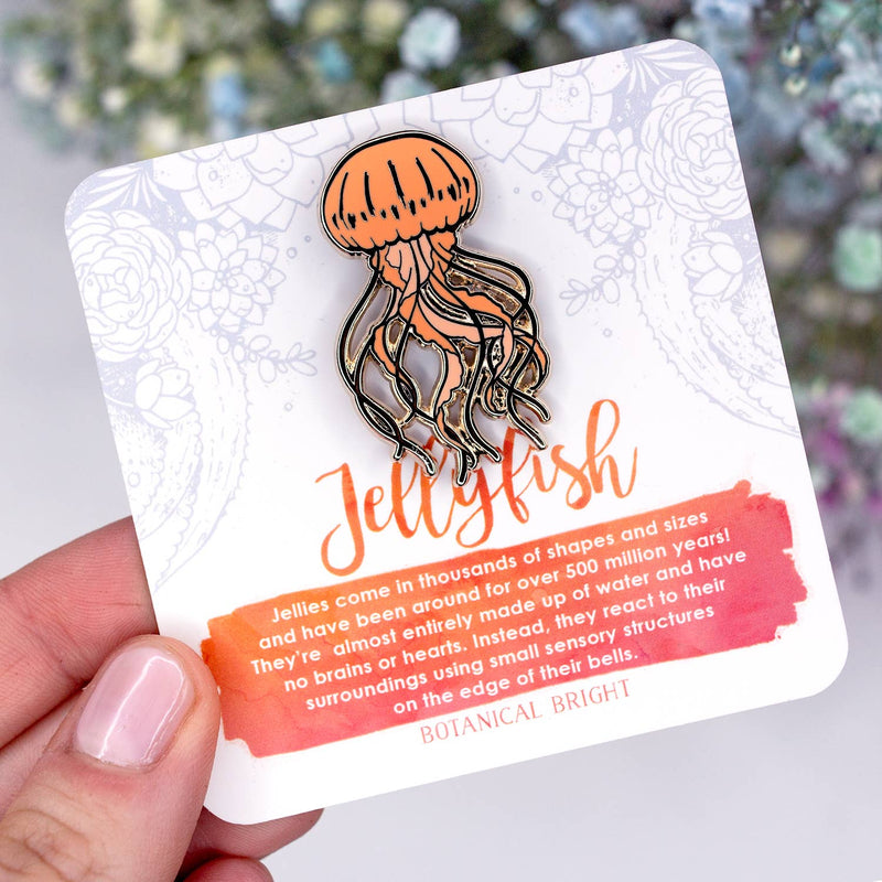 Botanical Bright - Jellyfish Enamel Pin