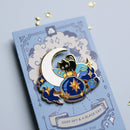Thousand Skies - Enamel Pin - Deep Sky and a Black Cat
