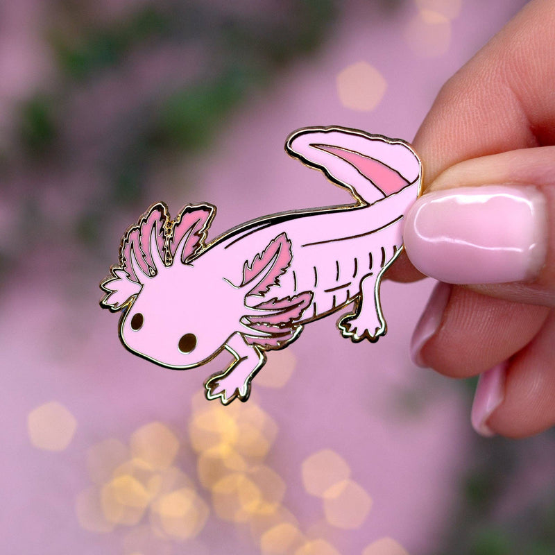 Botanical Bright - Axolotl Enamel Pin