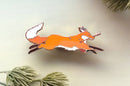 Alum and Ink - Red Fox Thief Enamel Pin: Rubber Pin Back