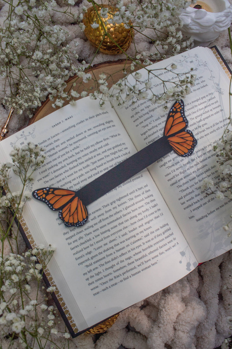 Meaggie Moos - 3D Monarch Butterfly Wings Bookmark | Soft Touch