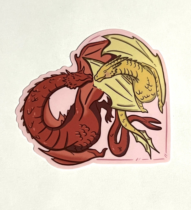 Fox and Brambles - Valentine Love Dragons