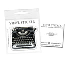 Fly Paper Products - Underwood Typewriter Vinyl Sticker: Unpackaged Sticker