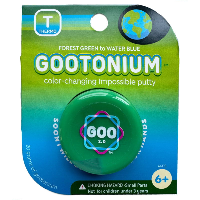Copernicus Toys - Gootonium: Thermo forest green to water blue putty - 20g