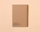 And Here We Are - Letterpress A5 Spiral Notebook—Shell Pattern (Beach, Summer)
