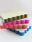 Idlewild Co. - Scalloped Shaped Notepad | Aqua + Blue Edge