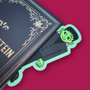 Turtle's Soup - Green Stitched Spooky Monster Literary Bookmark