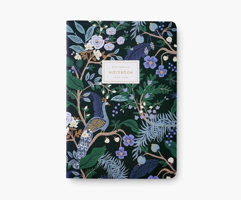 Rifle Paper Co. - Assorted Set of 3 Peacock Notebooks