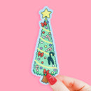 Turtle's Soup - Christmas Tree Kitty Reader Gift Bookmark