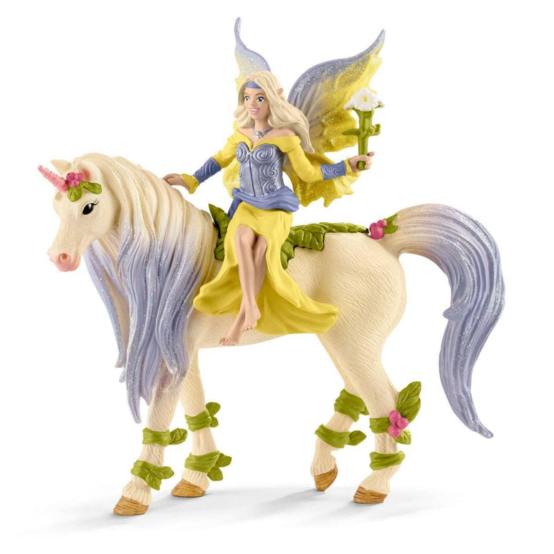 Schleich - Fairy Sera With Blossom Unicorn Fairy Toy Playset