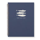 Ruff House Print Shop - Here Fishy Fishy Journal : Lined Notebook