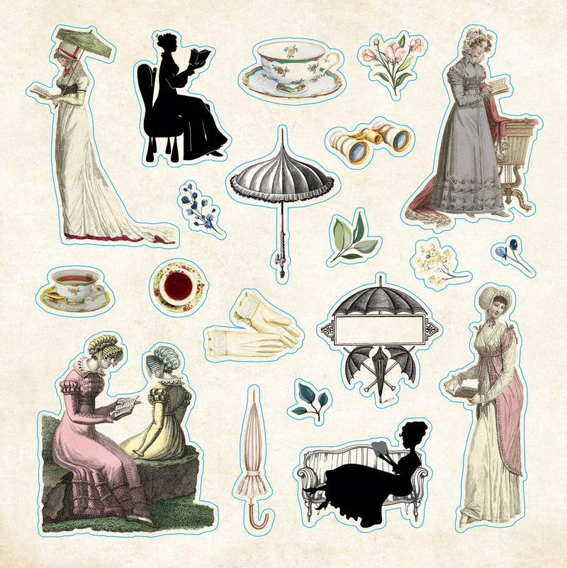 Peter Pauper Press - Bibliophilia Ephemera Sticker Book