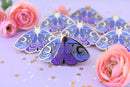 The Moonborn - Nyx Greek Mythology Olympian Goddess Moth Enamel Pin