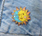 Lucky Sardine - Celestial Sun & Moon, Cosmic Stars, Retro Vintage Enamel Pin