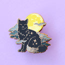 Glitter Punk - Fog Cat Enamel Pin