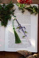 The Bookish Atelier - Floral and Ivy Sword Bookmarks: Rose Sword