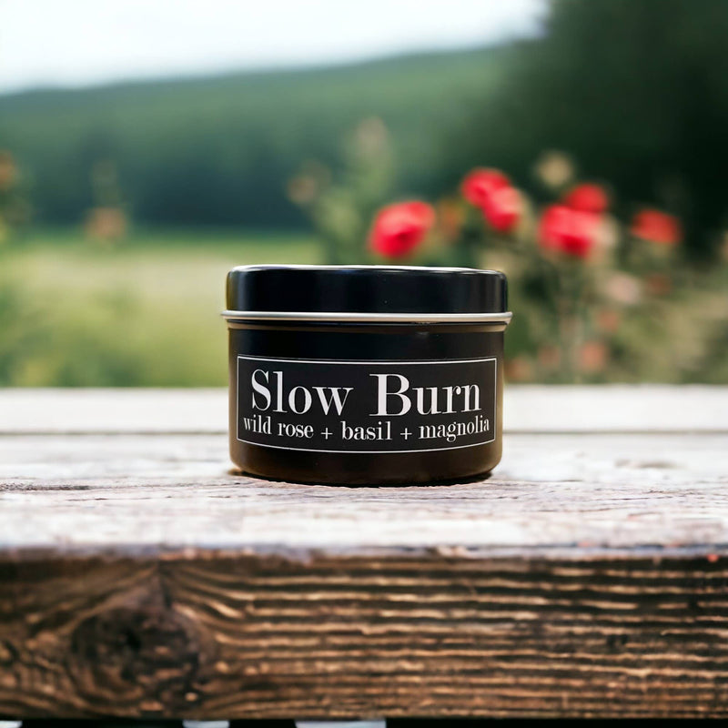 Fly Paper Products - Slow Burn 4oz Candle Wild Rose + Basil + Magnolia