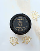Idlewild Co. - Gold Plated Paper Clips (Jar of 25) | Monstera