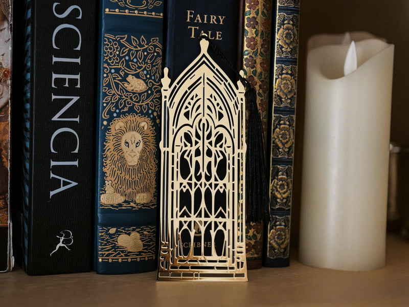 The Bookish Atelier - The Literary Portal Metal Bookmark