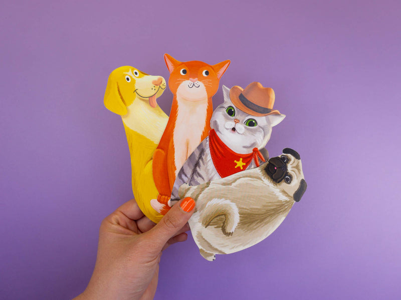 Grey Street Paper - Western Cat Die-Cut Bookmark