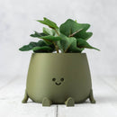 Ingadi - Happy Pot Planter - Matte Green: Medium