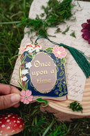 The Bookish Atelier - Once Upon a Time Book Metal Bookmark, Bookish Fantasy