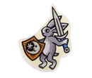 Cat Coven - Medieval Warrior Rabbit - Embroidered Patch