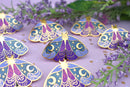 The Moonborn - Nyx Greek Mythology Olympian Goddess Moth Enamel Pin