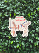 Beeftopia - Huzzah! Violence! Medieval Rabbits Vinyl Sticker