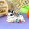 The Crowned Rabbit - Black Spotted Lionhead Bunny Enamel Pin