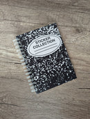 Sadsquatch - Composition Notebook - Reusable Sticker Book - 50 Pages