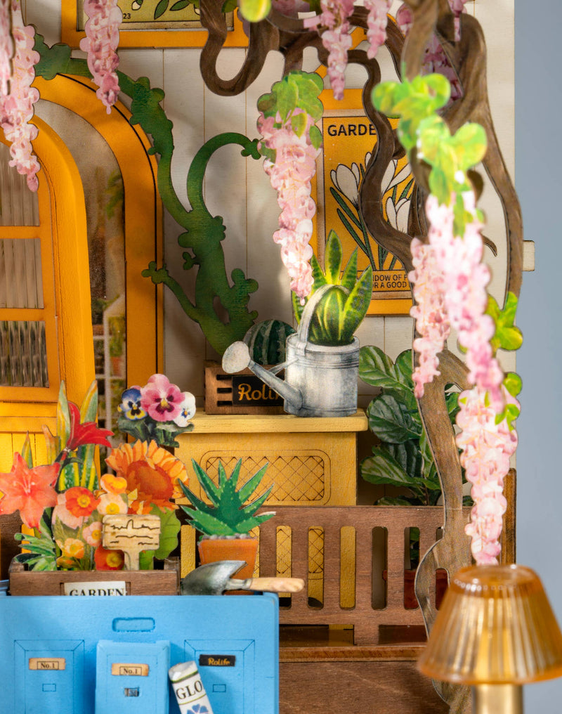 Hands Craft - DIY Miniature House Book Nook Kit: Garden House