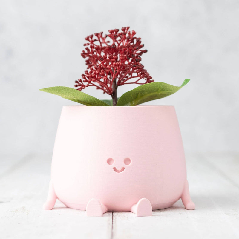 Ingadi - Happy Pot Planter - Peach Pink: Medium