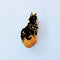 Glitter Punk - Fire Cat Enamel Pin