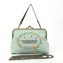 COMECO INC - Pooh and Piglet Kisslock Bag in Linen Blended Material