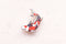 Alum and Ink - Doitsu Sanke Koi Enamel Pin: Rubber Pin Back
