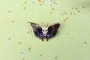 The Moonborn - Hades Greek Mythology Olympian God Moth Pin