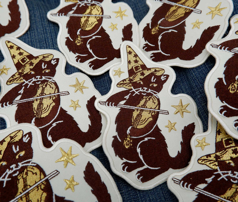 Cat Coven - Violin Cat - Embroidered Patch
