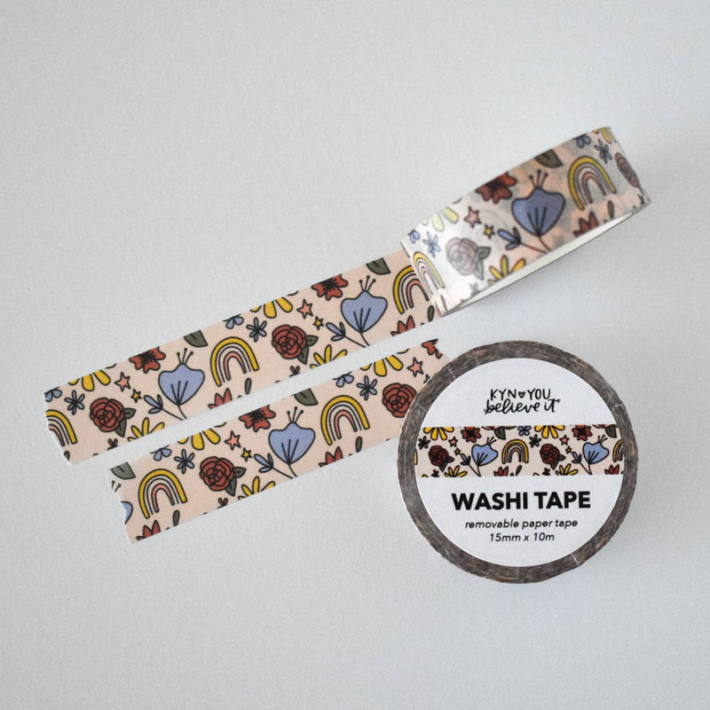 Kyn You Believe It - Whimsy Florals Washi Tape | Floral Print Washi