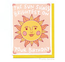Lucky Sardine - Celestial Sun Birthday, Retro Vintage 70s 80s Sunshine Card