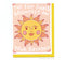 Lucky Sardine - Celestial Sun Birthday, Retro Vintage 70s 80s Sunshine Card