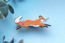 Alum and Ink - Red Fox Thief Enamel Pin: Rubber Pin Back