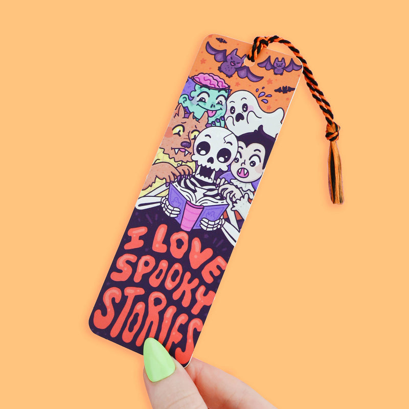Turtle's Soup - I Love Spooky Stories Reader Gift Bookmark with Tassel