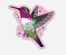 Soy Moss Art - Anna's Hummingbird Glitter Sticker