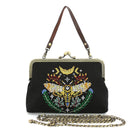 COMECO INC - Skull Head Moth Vintage Kisslock Bag
