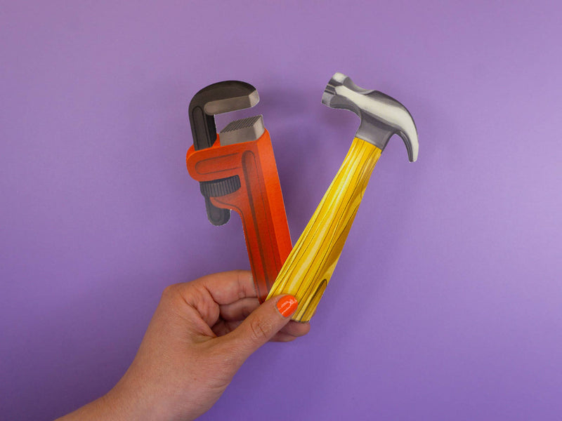 Grey Street Paper - Wrench Die-Cut Bookmark