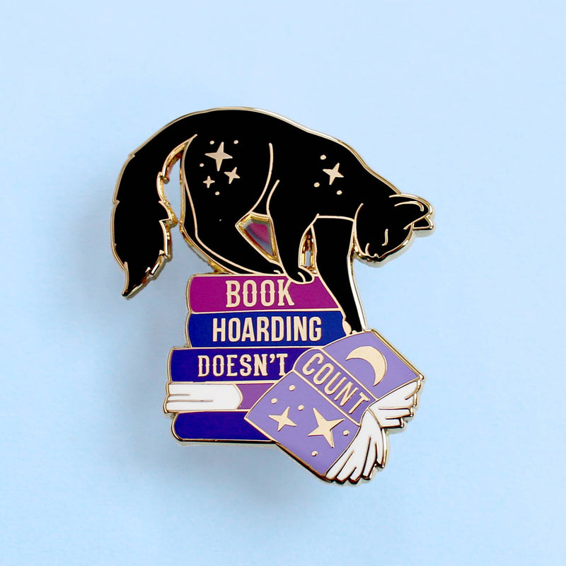 Glitter Punk - Book Hoarding Doesn’t Count Enamel Pin