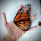 Dark Veinlet - Clear Bookmark - Monarch Butterfly Wing Cottagecore